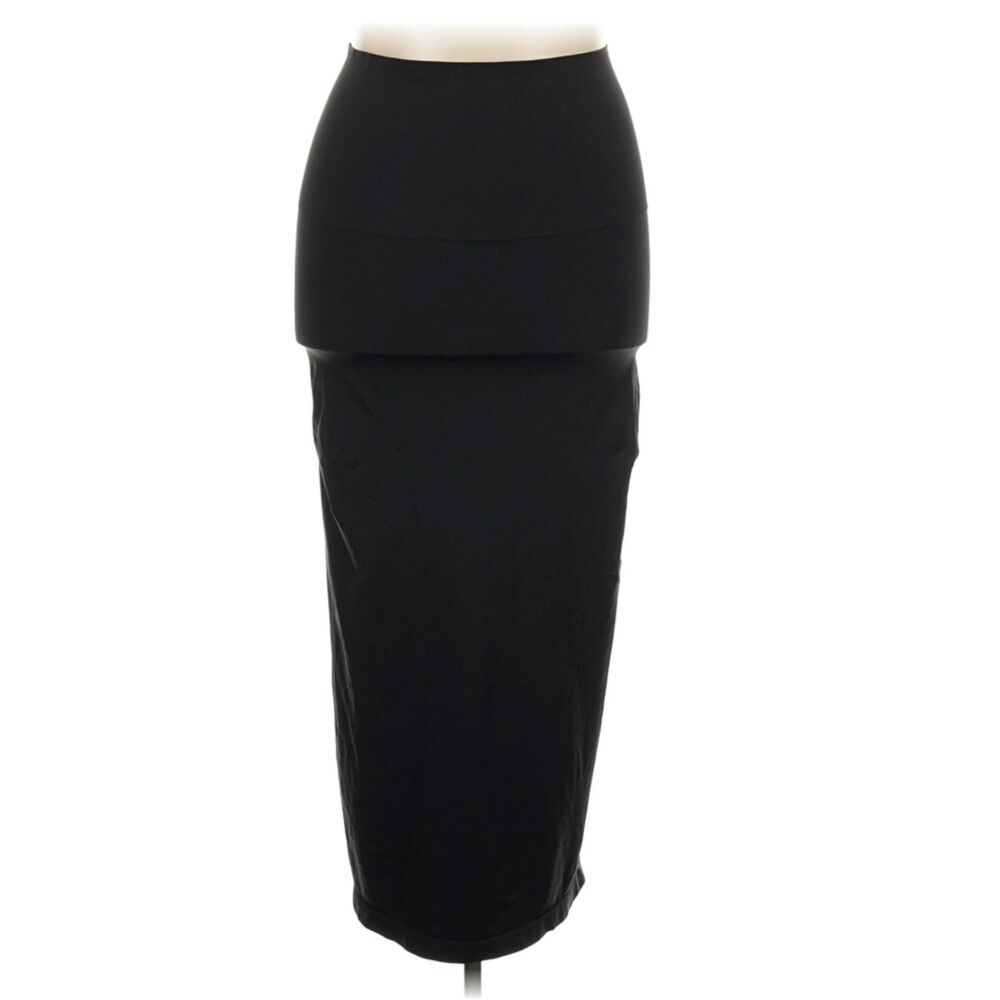 SKIMS Black Sculpting High Waist Maxi Pencil Skirt 3X Stretch Bodycon Shapewear